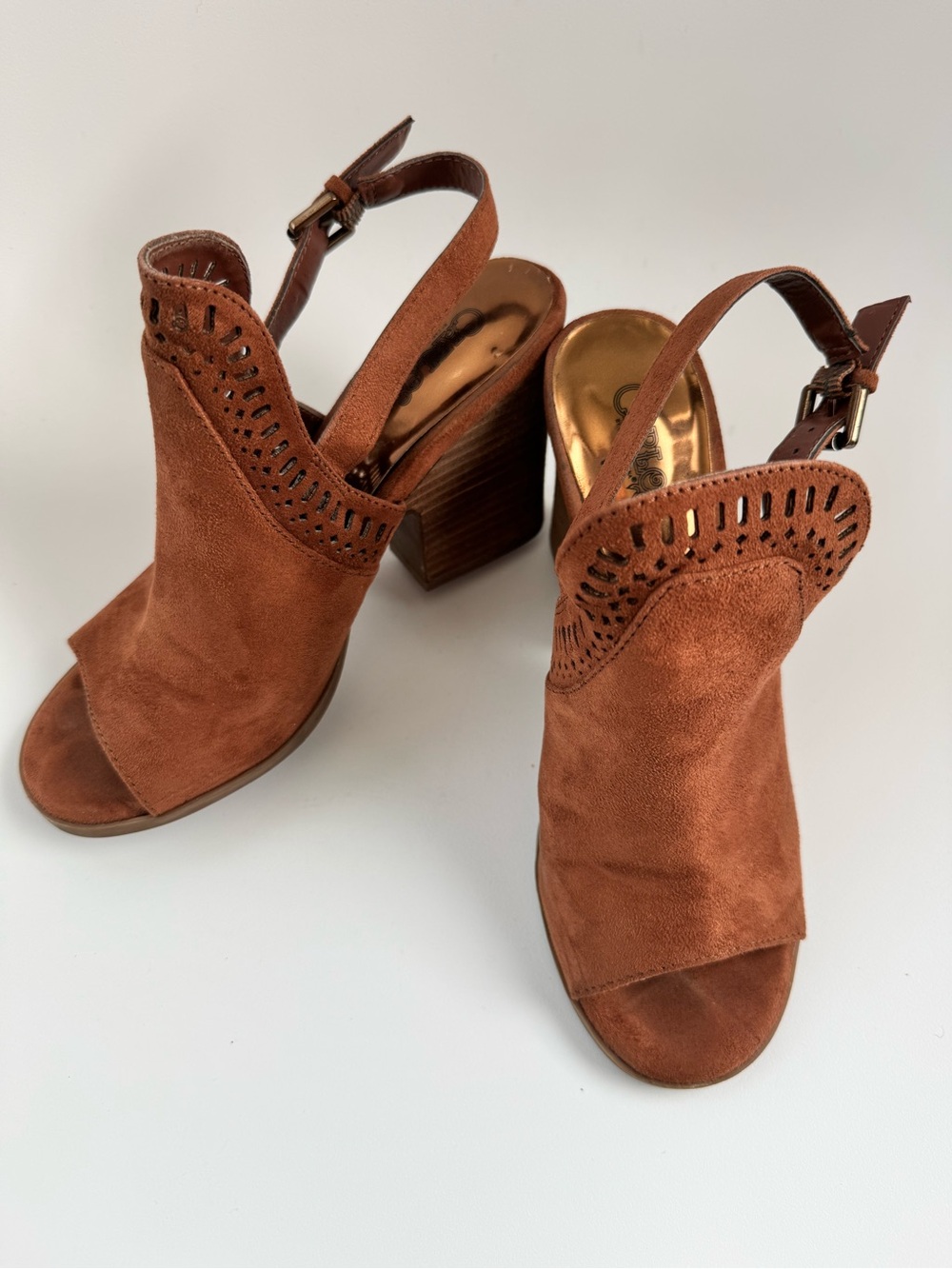 Carlos by Carlos Santana Trinity Sandals Brown Suede Women’s 7M With Box